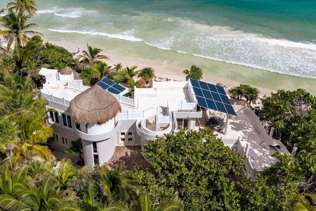 Luxury 5-Br Beachfront Home In Tulum Casa Sofia Gato Экстерьер фото